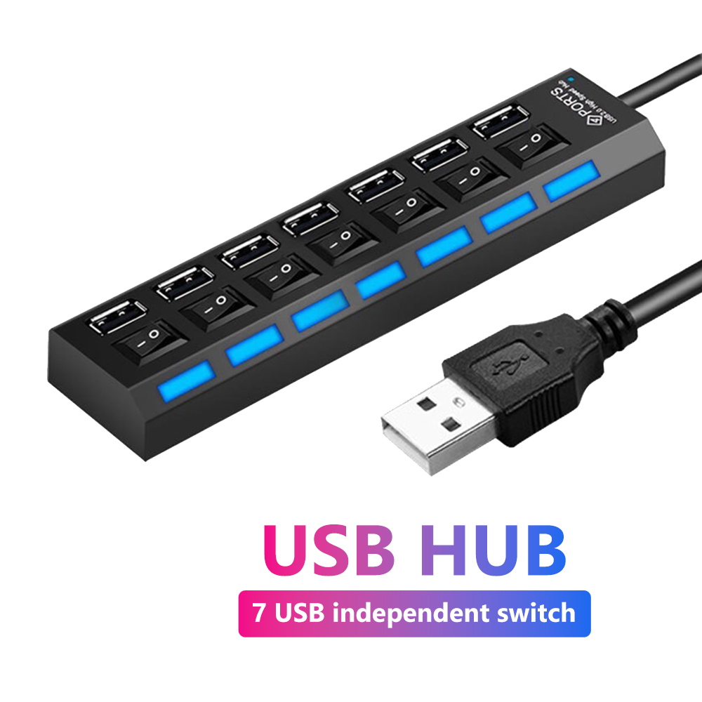 Usb Hub 7 Port - Łącze USB USB 2.0 Łącznik USB