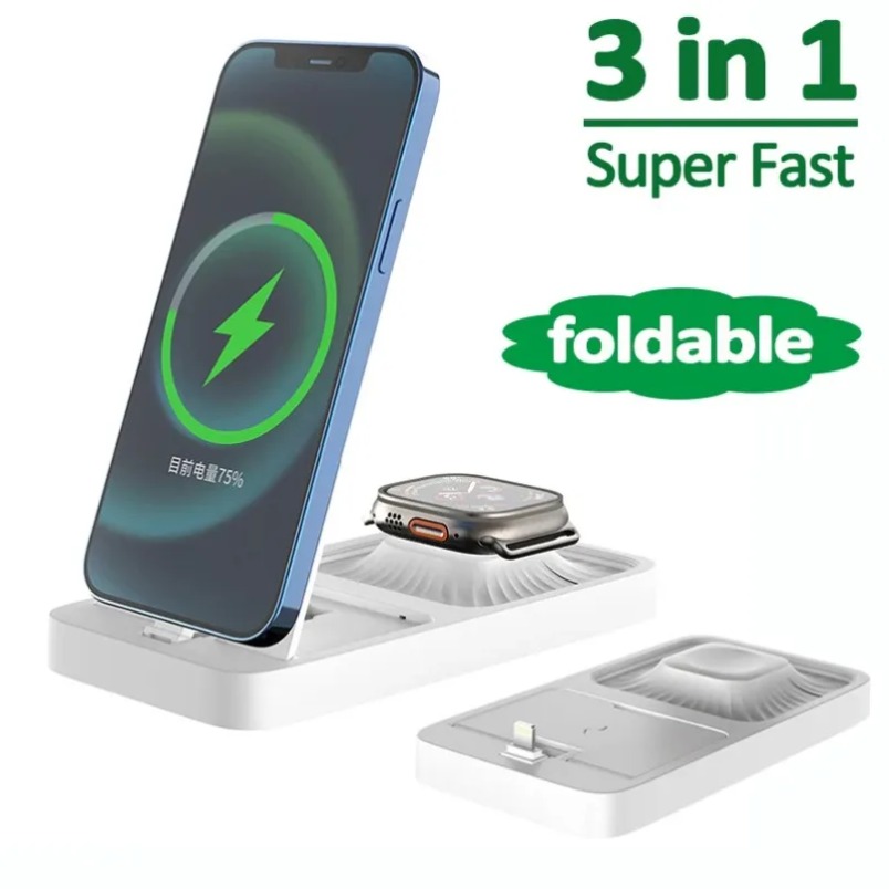 Wireless Charger 3 In 1 - Stacja ładująca 3 w 1 z