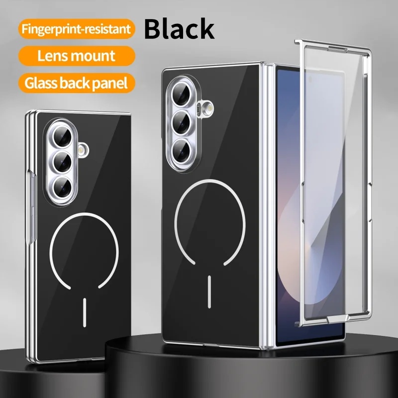 Tech Accessories Logo - Szklane Magnetyczne Etui Składane na Telefon