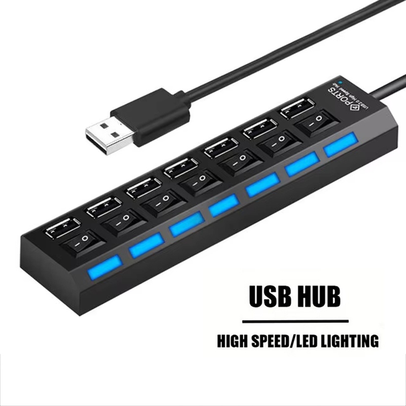 Usb Hub 7 Port - Rozdzielacz USB 2.0 z 7 portami