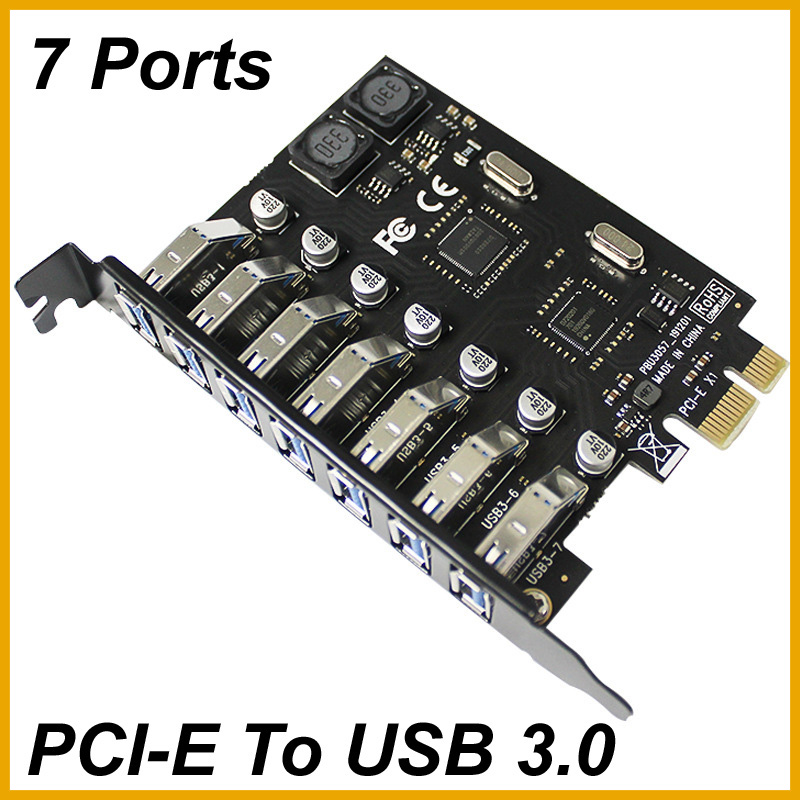 Usb Hub 7 Port - NOWA karta rozszerzeń USB 3.2 Gen1