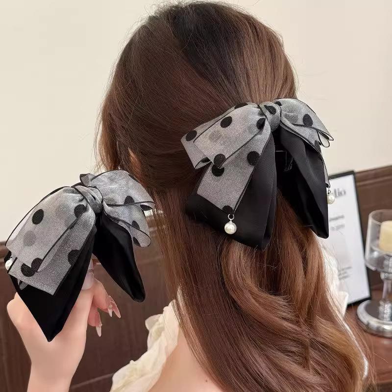 Hi Tech Accessories - Elegancka szara spinka do włosów w