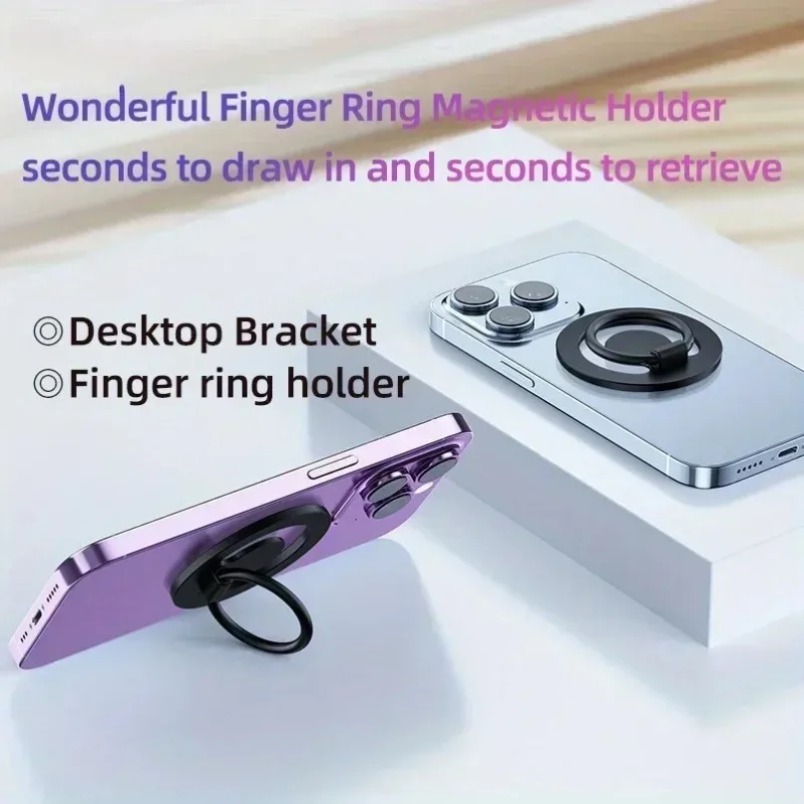 Phone Stand Aluminum - Dwustronny magnetyczny stojak na telefon 360
