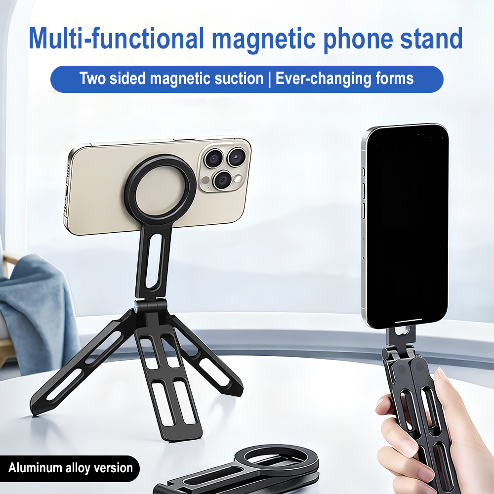 Phone Stand Aluminum - Magnetyczny uchwyt na telefon z czterema