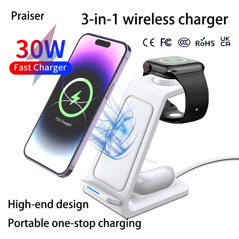 Wireless Charger 3 In 1 - Stacja ładująca 3 w 1 bezprzewodowa