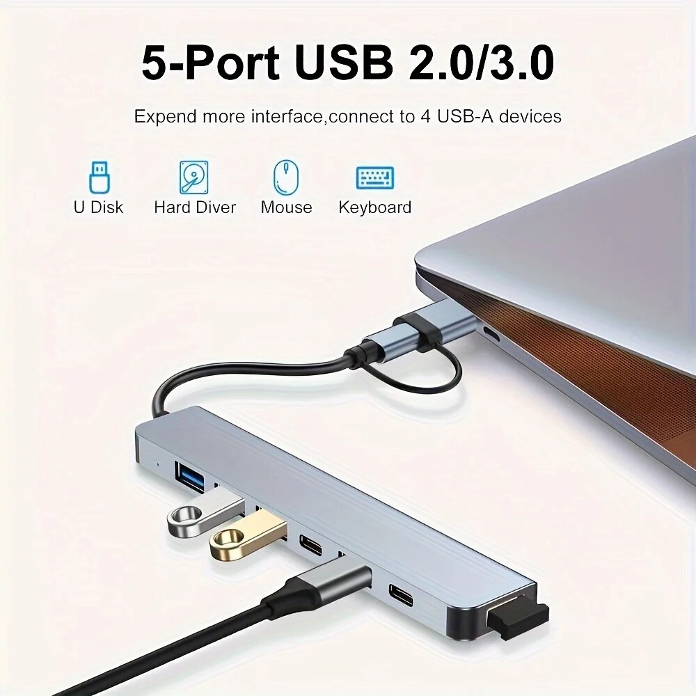 7 portów USB 3.0 typu C Hub 7  – Usb Hub 7 Port recenzja i cena