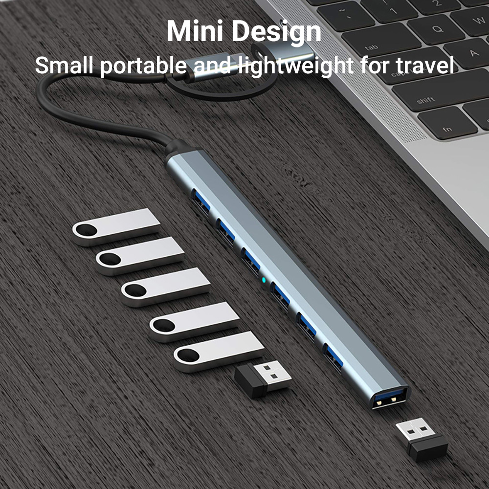 7 w 1 Hub USB C Rozszerzacz Wi – Usb Hub 7 Port recenzja i cena