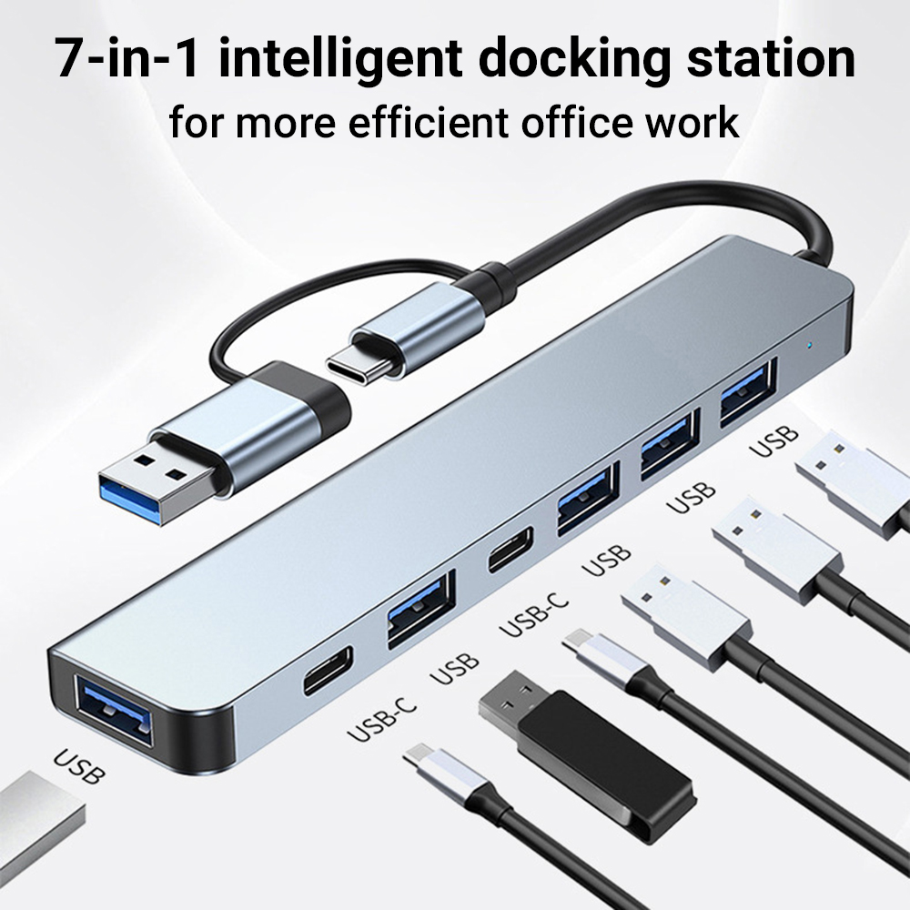 7 w 1 Hub USB C Rozszerzacz Wi – Usb Hub 7 Port recenzja i cena