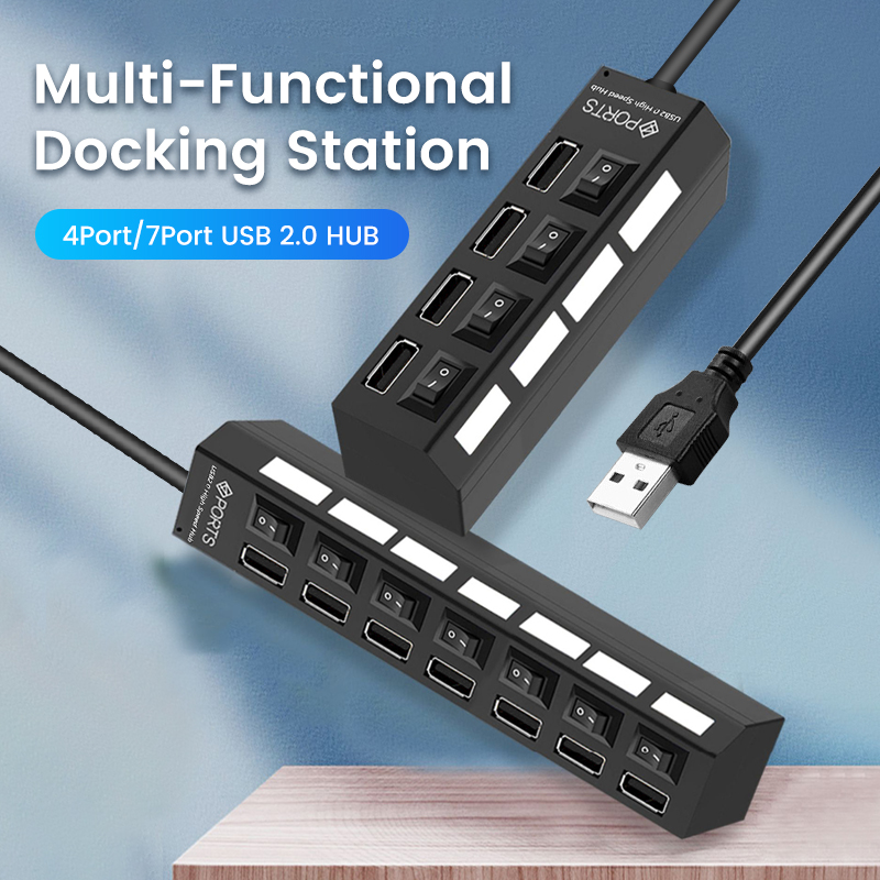 Łącze USB USB 2.0 Łącznik USB  – Usb Hub 7 Port recenzja i cena