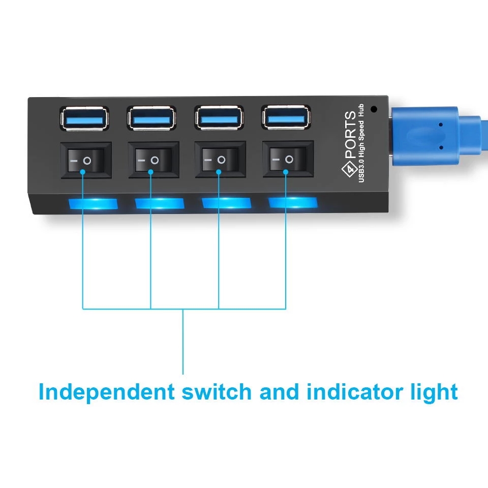 , Hub USB 3.0 5 gb/s wysokiej  – Usb Hub 7 Port recenzja i cena