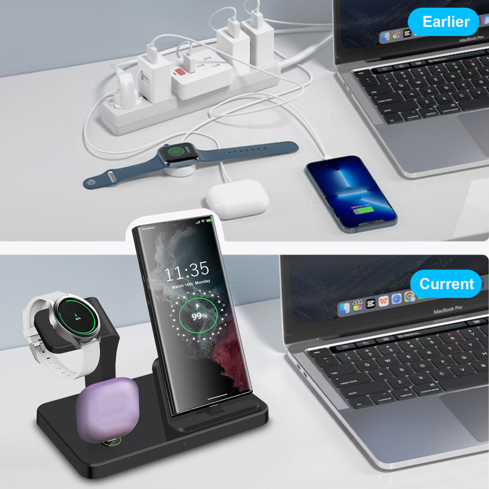 Stacja ładująca 3 w 1 z portem – Wireless Charger 3 In 1 recenzja i cena