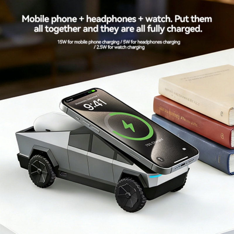 Stacja ładująca 3-w-1 CyberDoc – Wireless Charger 3 In 1 recenzja i cena