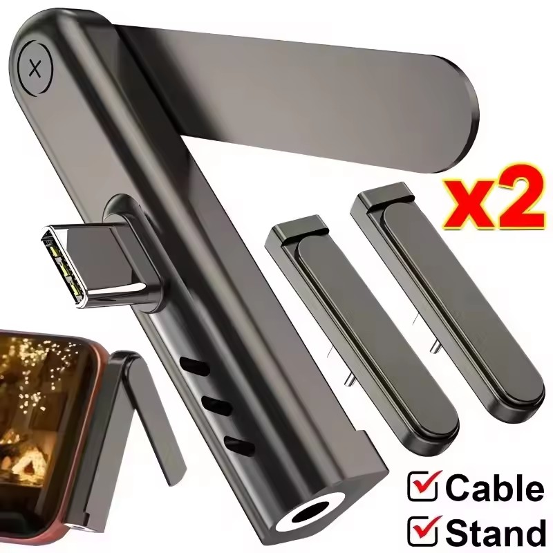 2/1 SZT. Przenośny Adapter USB – Phone Stand Aluminum recenzja i cena