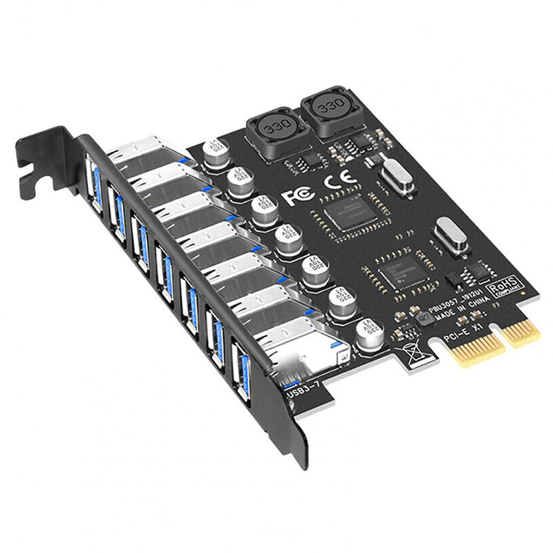 NOWA karta rozszerzeń USB 3.2  – Usb Hub 7 Port recenzja i cena