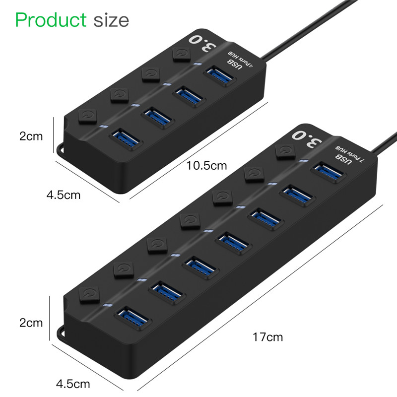 Koncentrator USB 3.0 4/7 portó – Usb Hub 7 Port recenzja i cena
