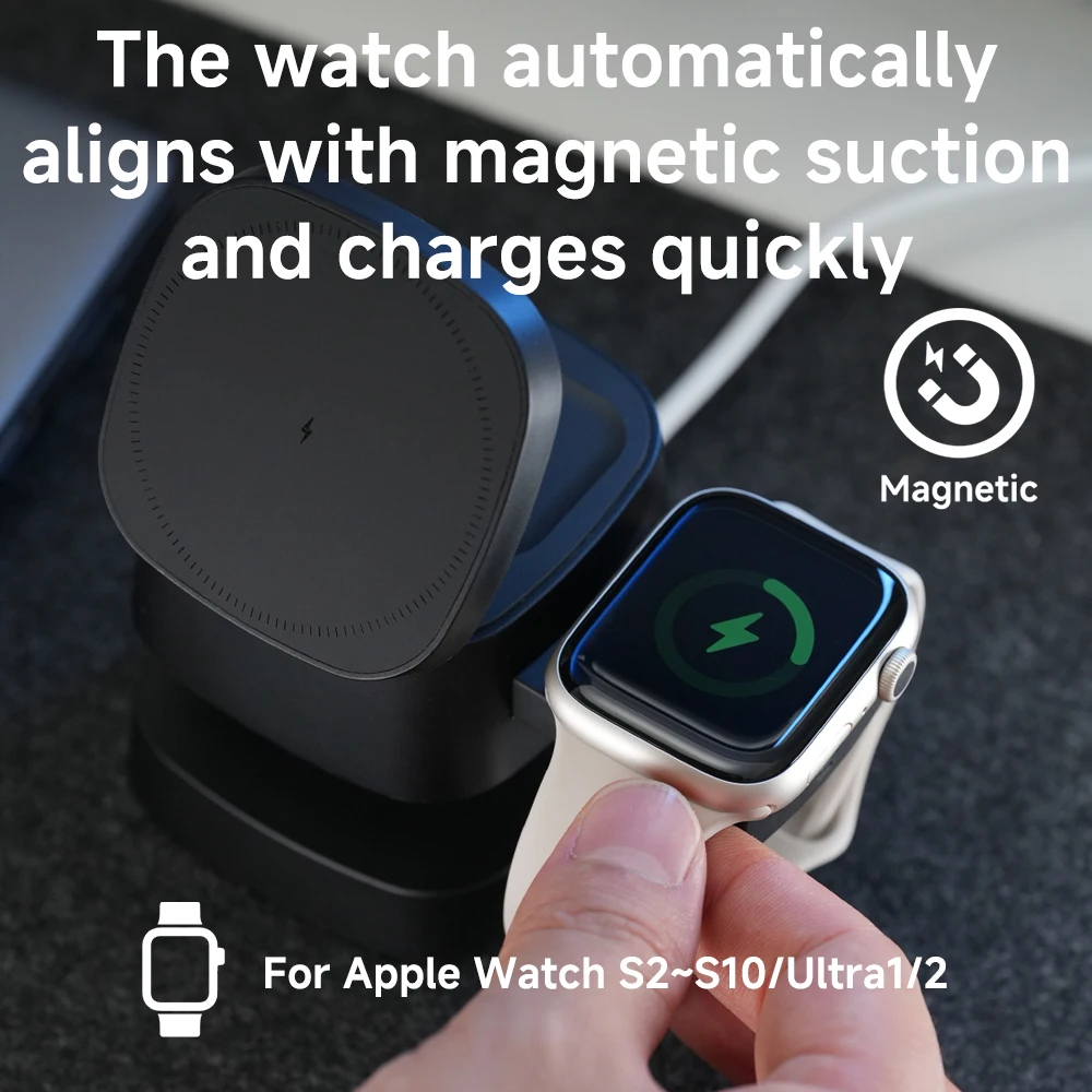 Magnetyczna ładowarka bezprzew – Wireless Charger 3 In 1 recenzja i cena