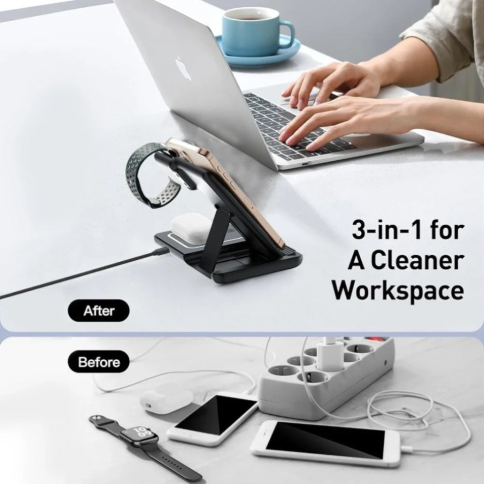 Nocna lampka LED 3 w 1 z bezpr – Wireless Charger 3 In 1 recenzja i cena