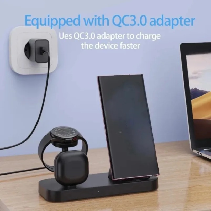 Bezprzewodowa ładowarka 3 w 1  – Wireless Charger 3 In 1 recenzja i cena
