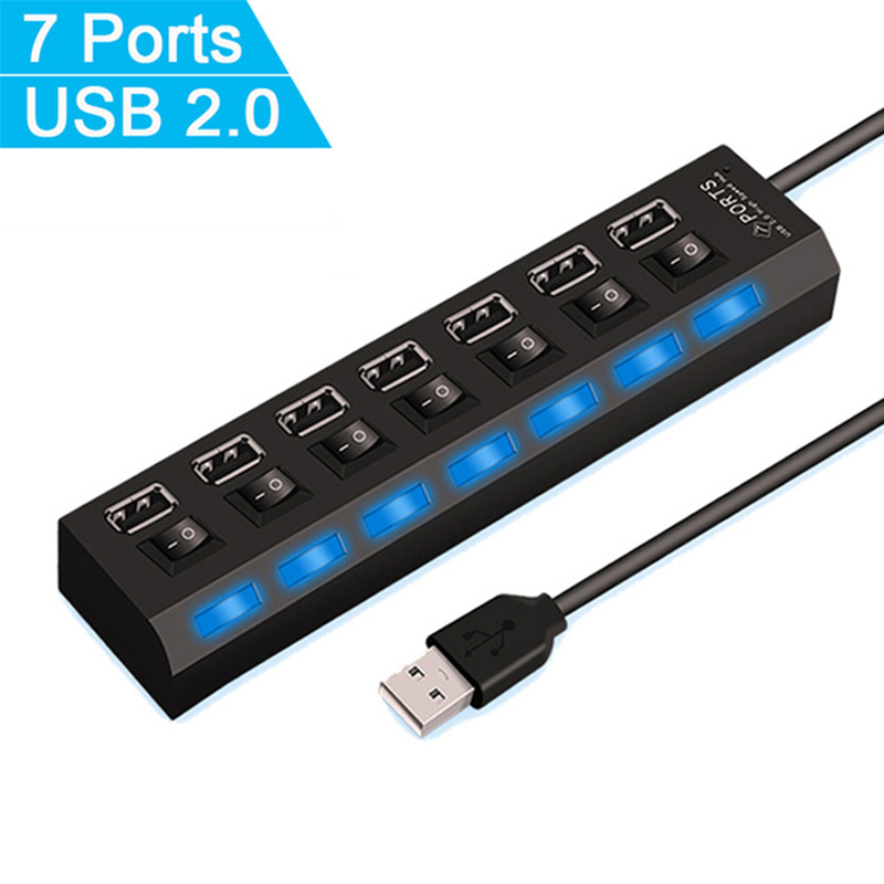 Hub USB 2.0, szybki rozdzielac – Usb Hub 7 Port recenzja i cena
